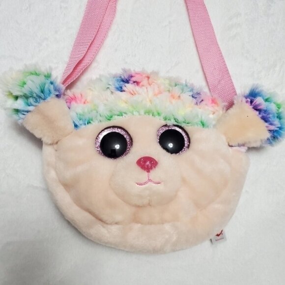 Kids Rainbow TY Stuffy Shoulder Bag - Picture 1 of 6